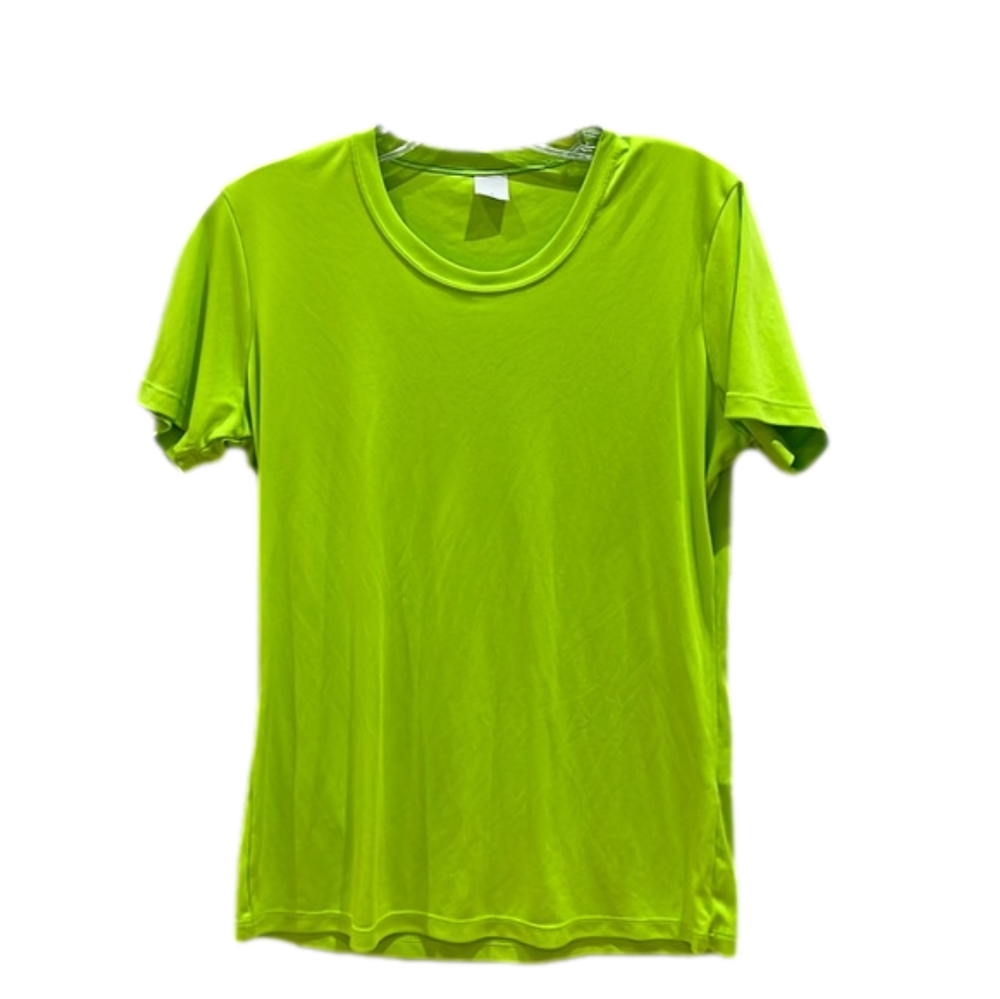 Lime Green Tech Shirt Short Sleeve Woman's Small